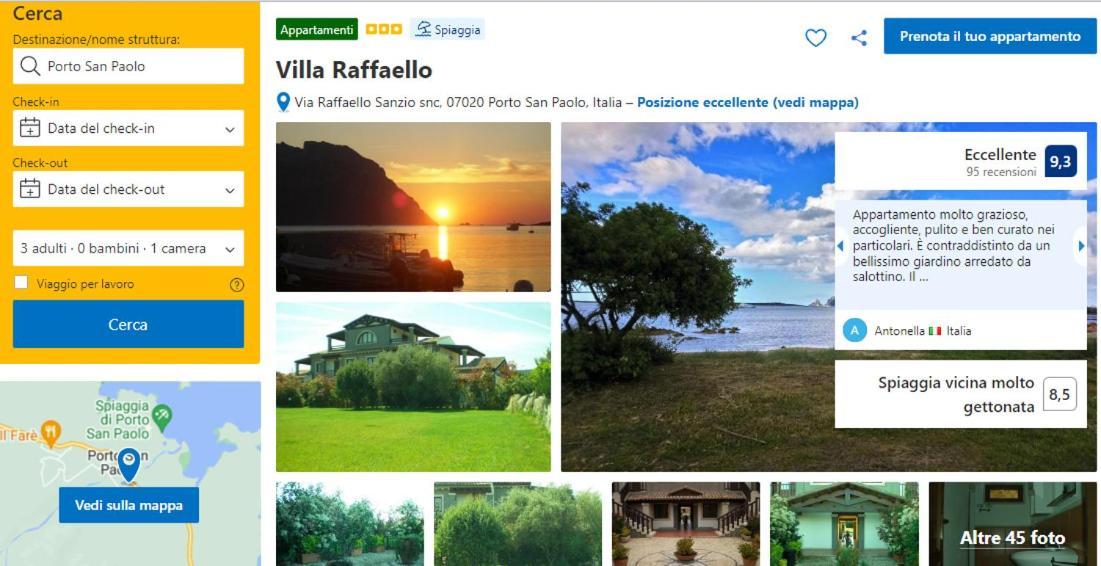 Villa Raffaello Porto San Paolo  Eksteriør bilde